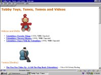 Tubby Toys, Tunes, Books, CD-Roms, and Videos